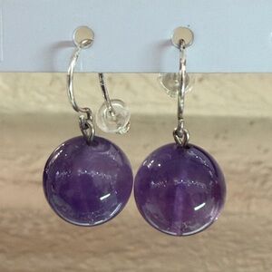 Amethyst Drop earrings